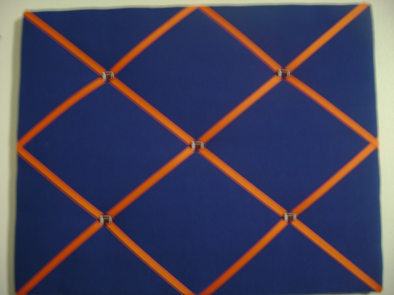 Blue and Orange "Gator" French Memory Board 16x20