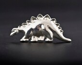 Stego Sterling Silver Brooch // Naive // by Noga Berman // For him // For her // Unisex