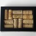 Re-cycled Wine Corks in Black Shadowbox