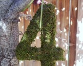 Hanging Table Number Rustic Wedding Moss Letter Wreath Addition Home Decor
