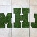 Moss Letters - Rustic Wedding- SET OF 3 pieces -Moss Monogram (Other Sizes available) A - Z