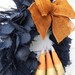 Burlap Halloween Wreath - CANDY CORNS Swamp Water Line