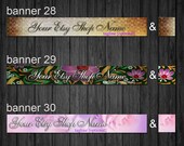 Etsy Shop Banners - Banner and Avatar -  Made to Order