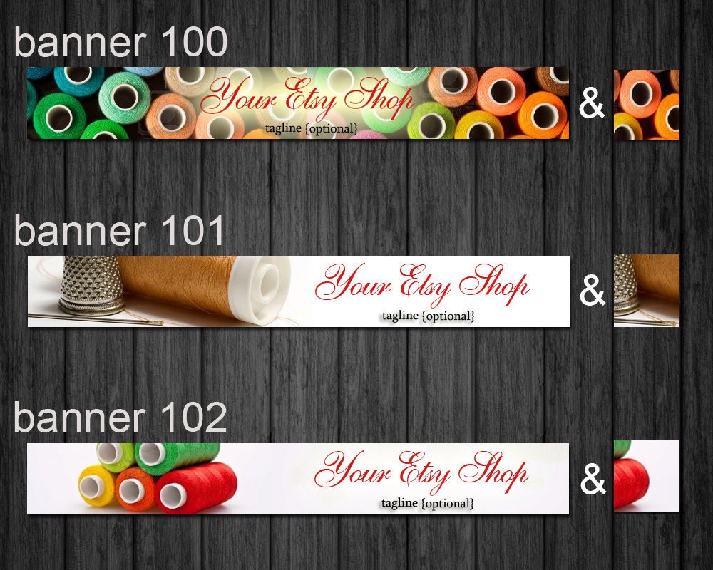 Etsy Shop Banners - Banner and Avatar -  Made to Order