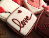 Valentines Day - PINK love cookies