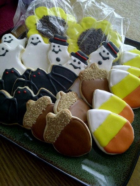 Autum themed sugar cookies