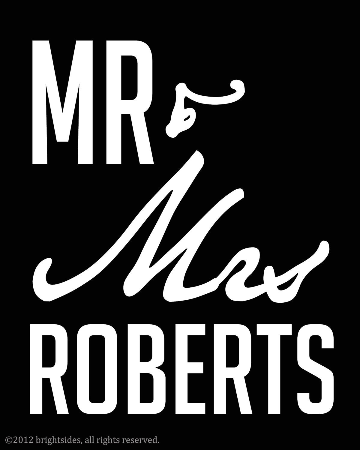 The Newlyweds Vertical - 5x7" -  Customizable