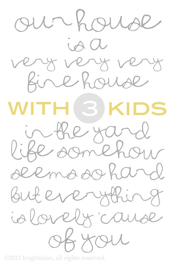our house white - 8x10" - customizable