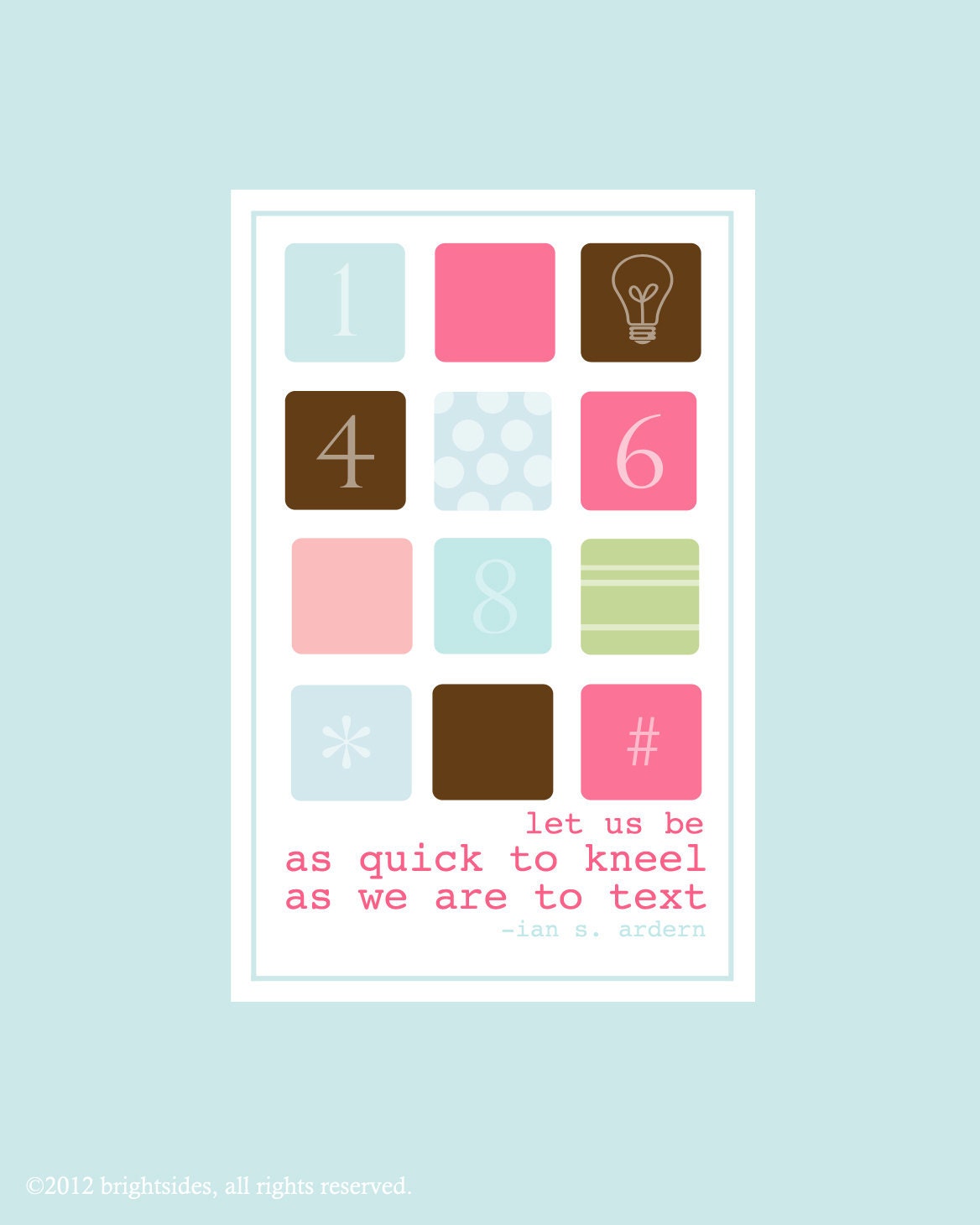 Quick to Kneel - 8x10" - Youth Girl