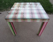 Retro Inspired Woven Side Table