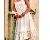 1970's - Tie Halter - Ruffled Sundress - Butterick 4826 - Complete Original Pattern