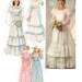 1977 - Self Ruffle, Wedding Dress & Bridesmaid Dress w/ Gathered Sleeve Variations - Simplicity 8371 - Complete Original Vintage Pattern