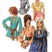 1971 - Five Blouse Styles w/Keyhole Neckline and Waistline and Sleeve Variations - Simplicity 9513 - Complete Original Vintage Pattern