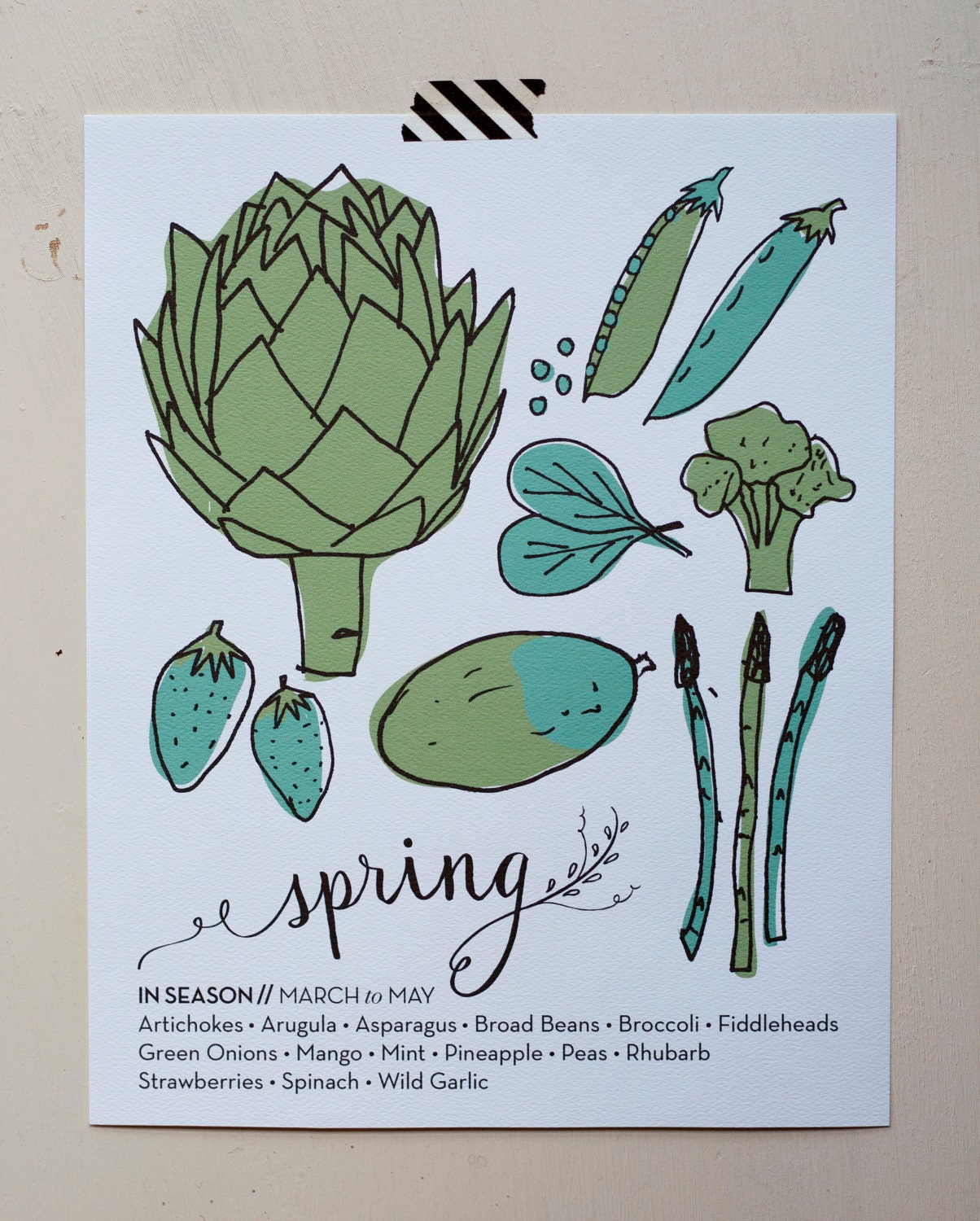 What's In Season 8x10 Original Print - Set of four seasons