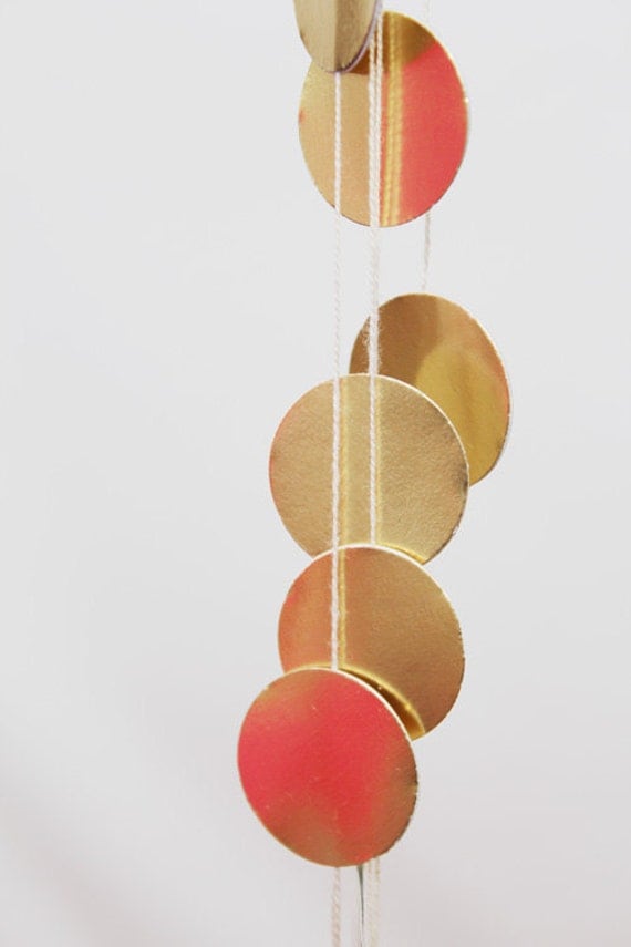 Gold dot garland