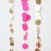 Gold dot mini garland