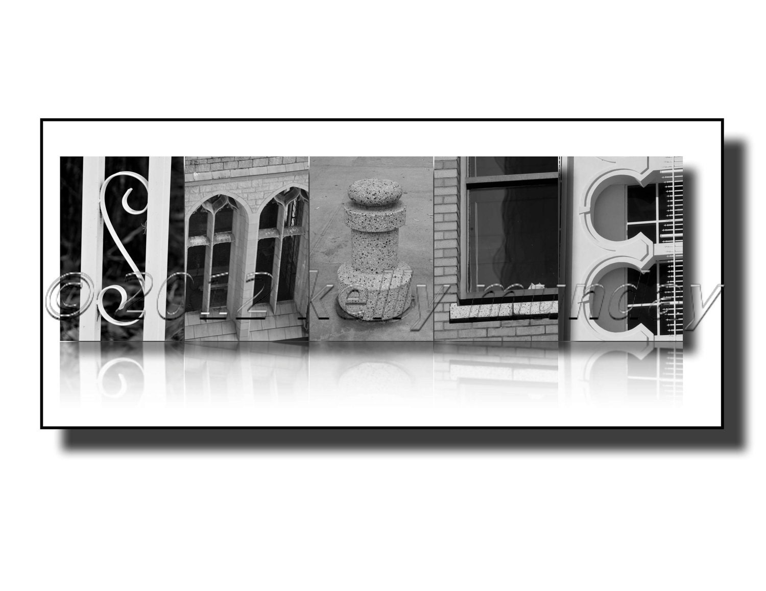 ALPHABET photo letter art SMILE KISS hope home happiness(digital copy)