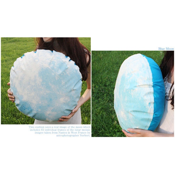 The Moonlight hug cushion, NOCTURN BY MOONLIGHT ( glow in the dark moon pillow )