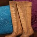 CUSTOM ORDER for Cassidy pyrogaphed boots 6.5