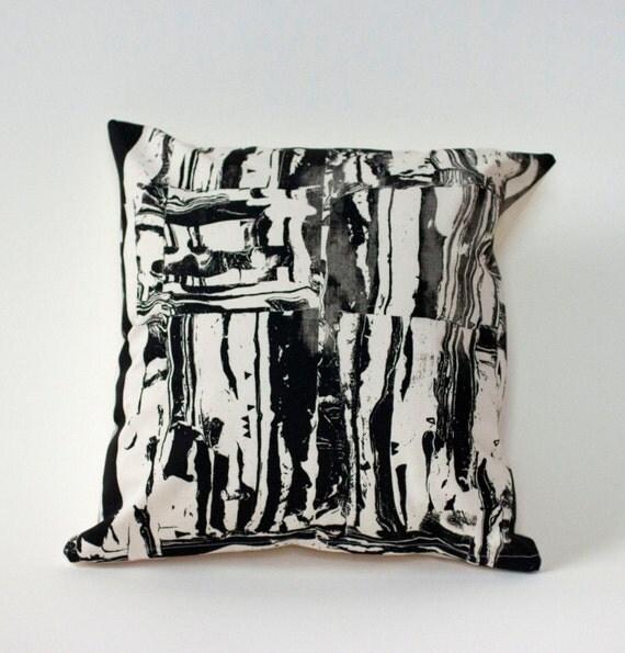 Clay Shapes Hand-Printed Pillow Cover