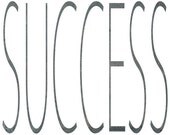 Motivational poster 8x10. Success. original modern art, home decor, inspirational, simple, big letters graphic design, typography print