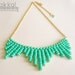 Green Necklace, Beaded Necklace, Green, Everyday Necklace, Romantic Necklace, Feminine Jewelry, Everyday Jewelry, Simple Necklace, Modern