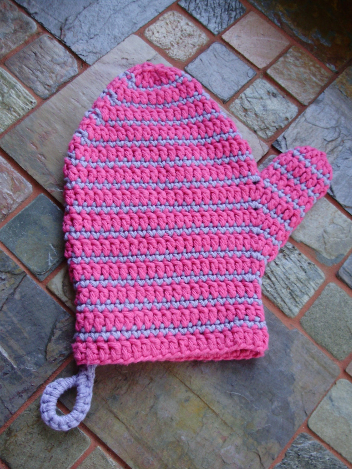 Crochet Bath Mit