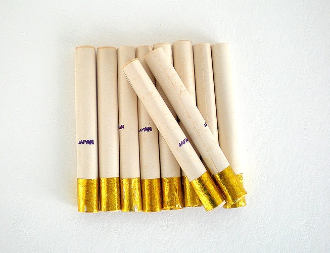 Paper cigarette whistles from Japan