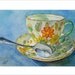 Miss Daisy Teacup, Fine Art Note Card