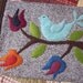 iPad Sleeve, Folk Art Blue Bird