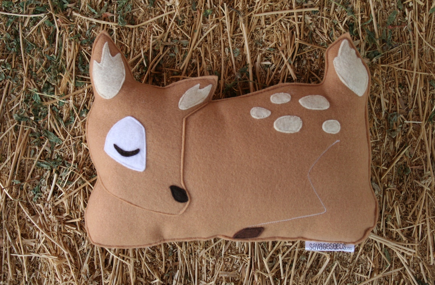 Forest Critter- Sleepy Fawn with Snail- Eco Friendly- Woodland Animal