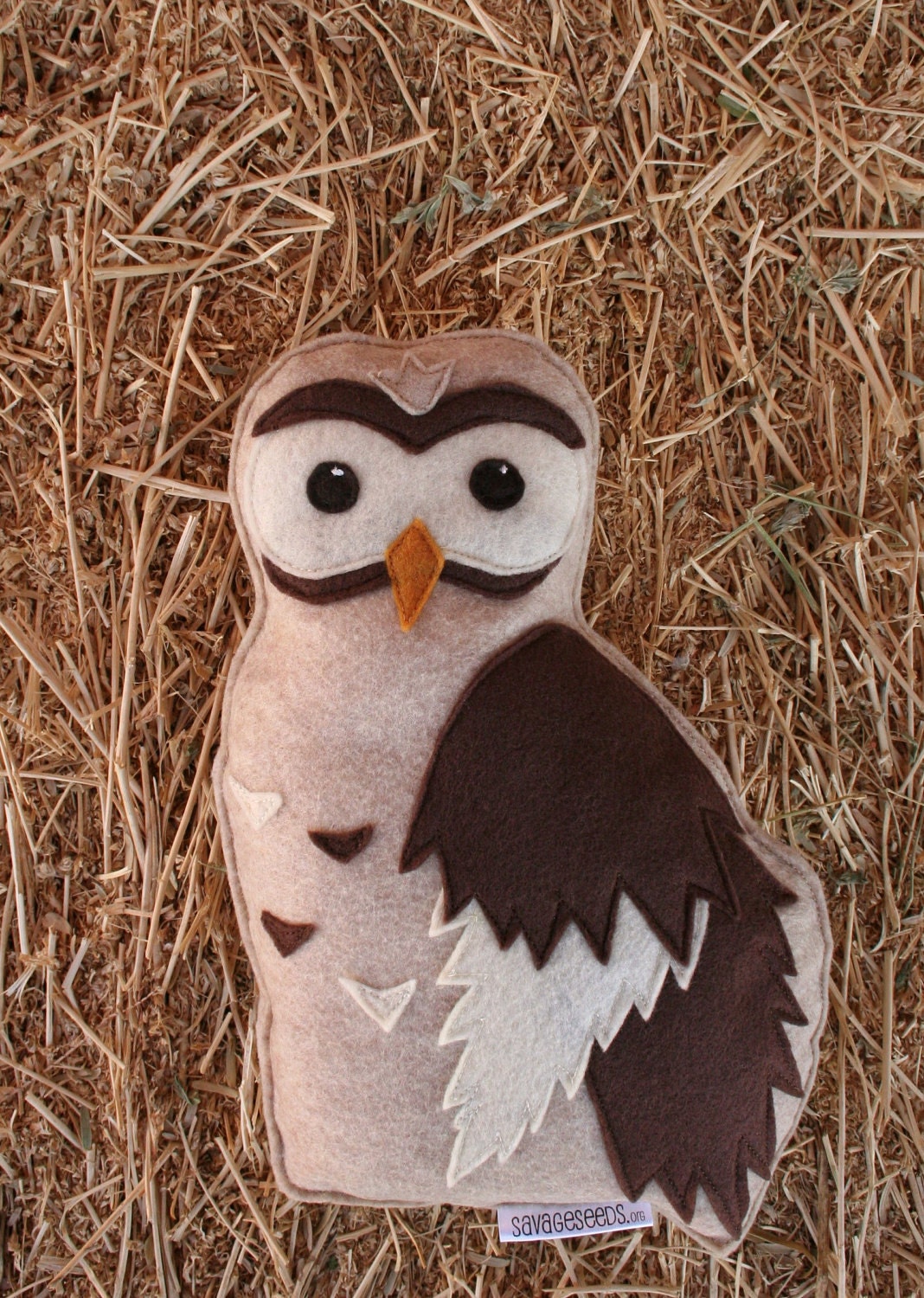 Forest Critters- Owl with Owlet- Eco Friendly- Woodland Gardening Animal- Mama and Baby- Endangered Species