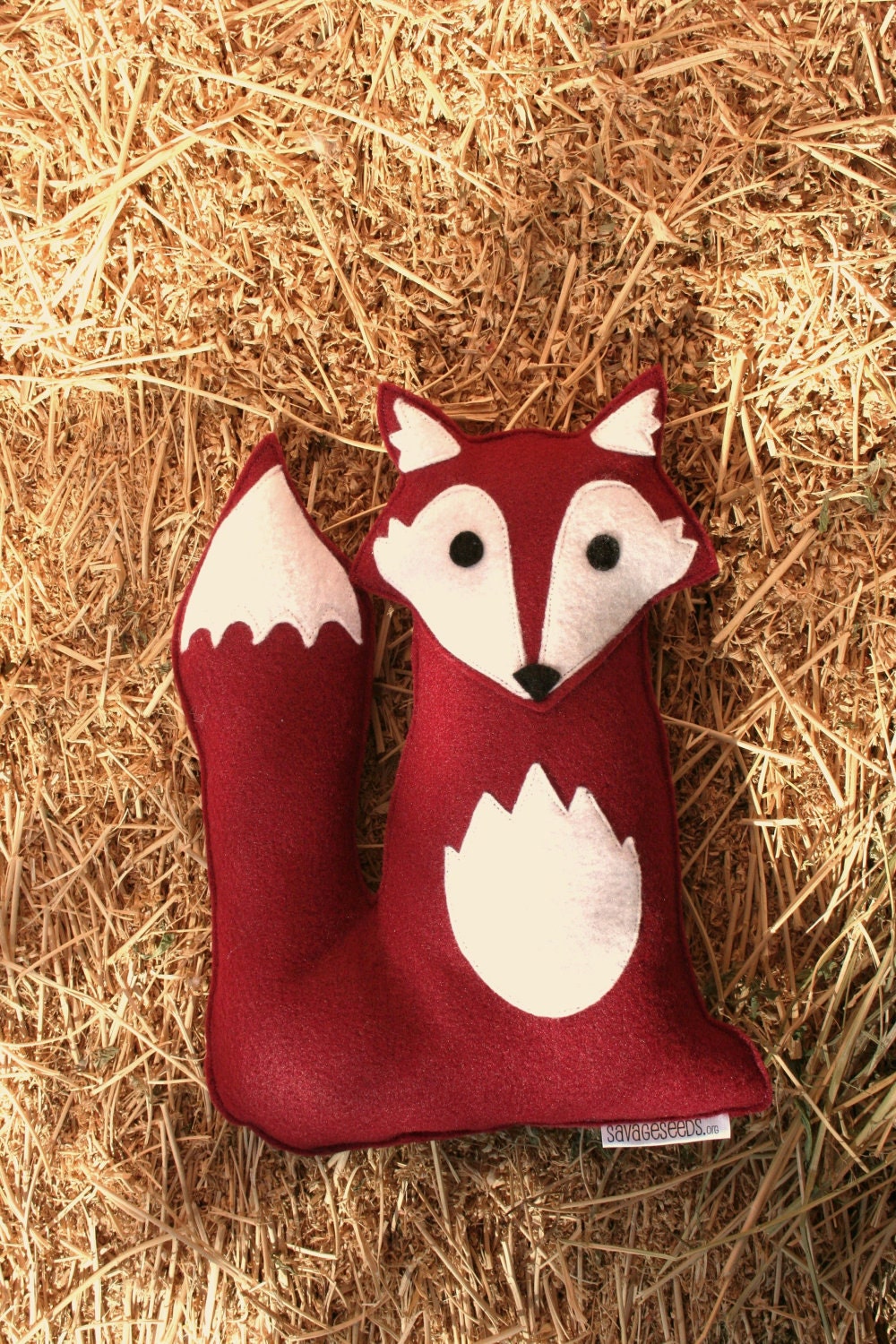 Forest Critters- Red Fox with Oak Leaf- Eco Friendly- Woodland Animal