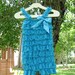 Baby Girl Petti Lace Romper, Turquoise Lace Romper, Teal Lace Romper, Photography Prop, Birthday Outfit, Baby Shower Gift