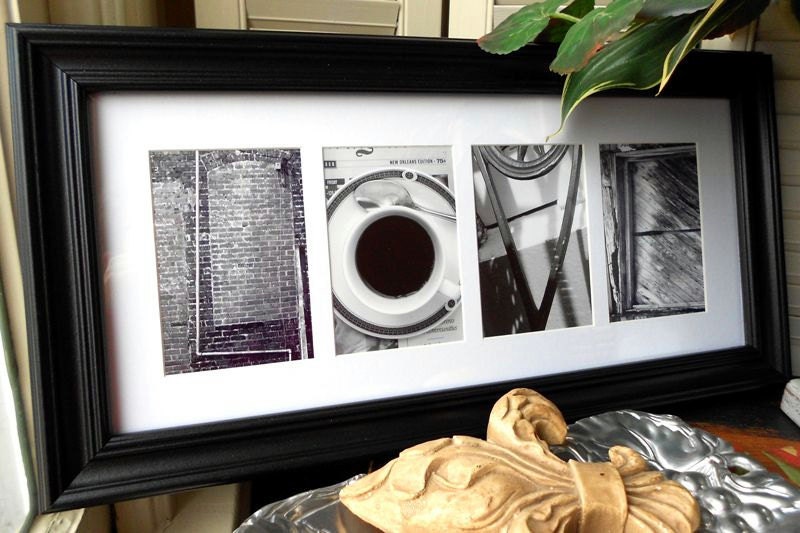 Alphabet Photography Black and White Photos spell out Love in New Orleans Photos
