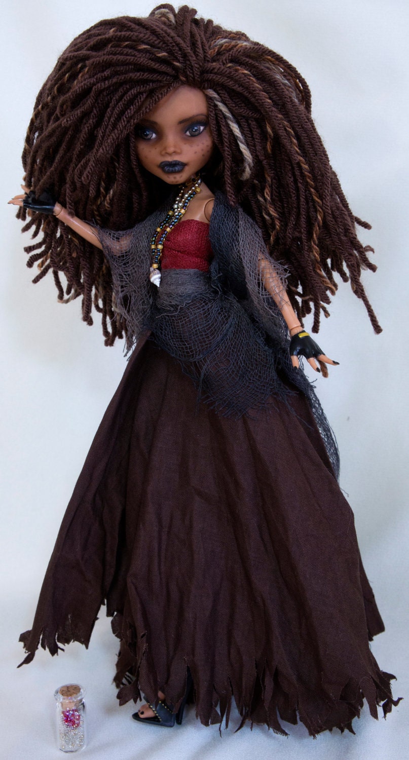 Calypso from Pirates of the Caribbean OOAK Custom Monster High Doll Tia Dalma Clawdeen