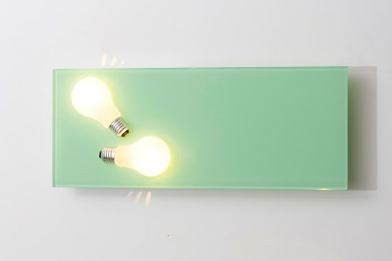Wall Sconce - Modern Light Fitting - Perito Moreno Light Green Dual