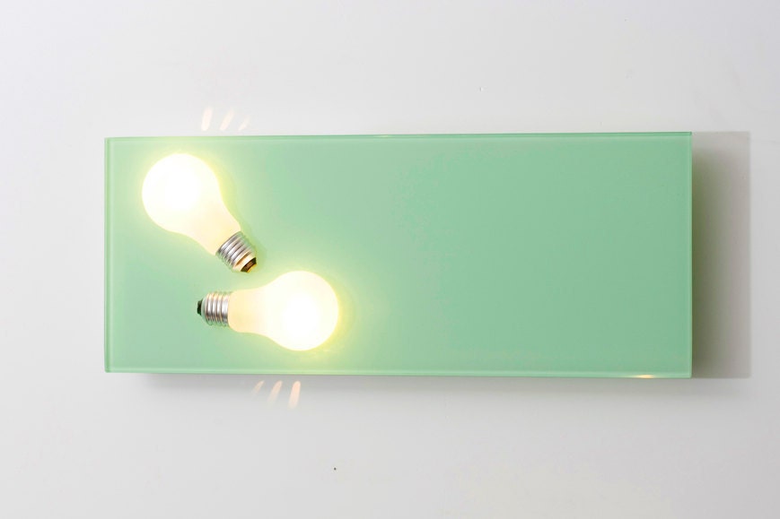 Wall Sconce - Modern Light Fitting - Perito Moreno Light Green Dual