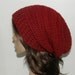 Everyday Extra Slouch Hat - Cranberry - made to order - long slouch hat