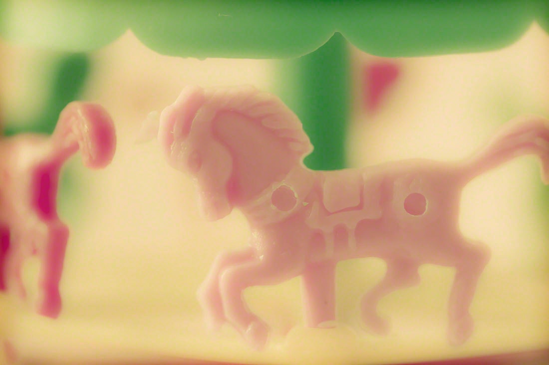 Little Pink Horse -16x24 photograph - fine art print - plastic toys - nursery room - children's art