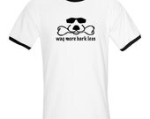 Wag More Bark Less T Shirt and Sticker, Retro 70s Style, Cool Dog Duke, Labrador Retriever, men's size large