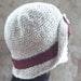 Vintage Inspired Womans Hat, Crochet Cloche, Handmade Sun Hat, Cotton Hat, ooak