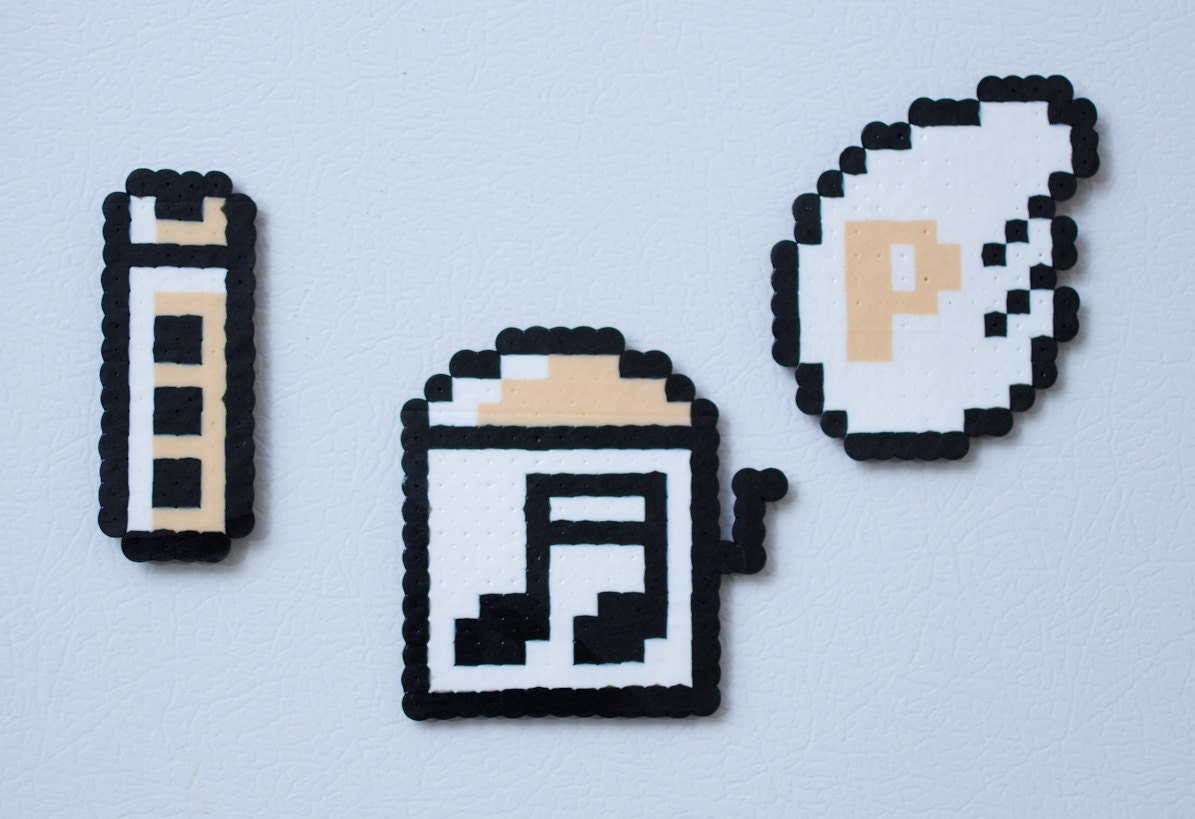 Super Mario Brothers inspired tool set magnets