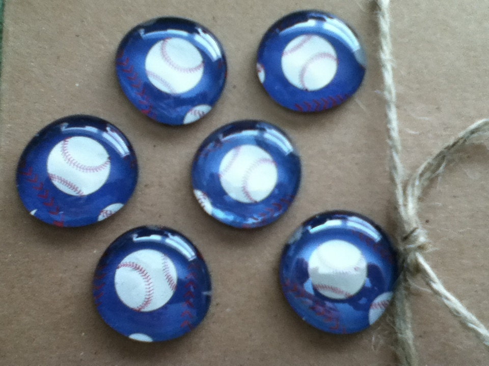 Baseball Glass Magnets for party favors, jars, and stylish decor. Il_170x135