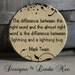 EXCLUSIVE to my Shop - Writer's Block When your immaginary friends stop talking to you - Brown and Blue- 1.5" Pinback Button