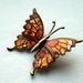 Metallic Butterfly Brooch