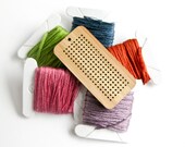 DIY Cross Stitch Pendant Blank - Bamboo Rectangle