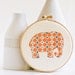 Cross stitch pattern PDF - Little elephant in orange and blue