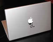 Stick Figure Man Holding Up 13" Macbook Apple Laptop Decal