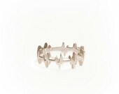 EKG Skip Beat Ring - Sterling Silver